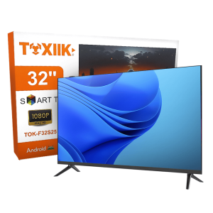 Televisor Toxiik 32 Pulgadas Smart TV Full HD | Modelo TOK-F32S25 | Android TV | Diseño Frameless