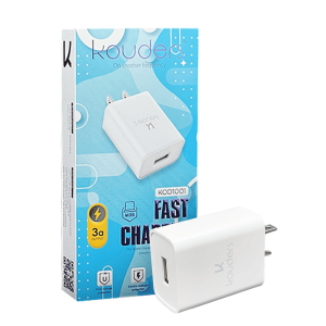 Cargador de Pared Kouders | Fast Charging 3A | USB-A | Protección Multi-Nivel