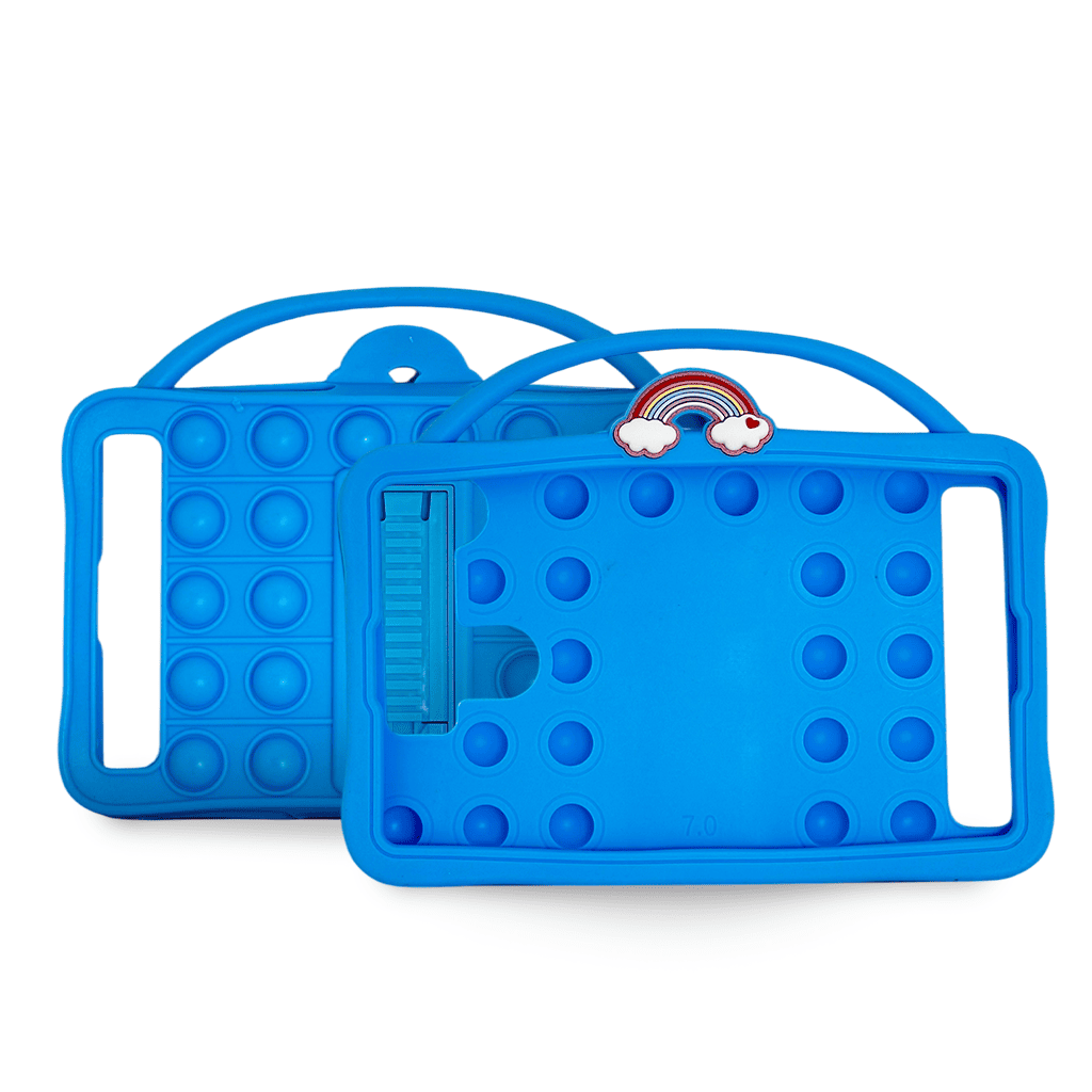 Case Universal para Tablet 7" Pop It - Silicona Antigolpes con Soporte y Correa