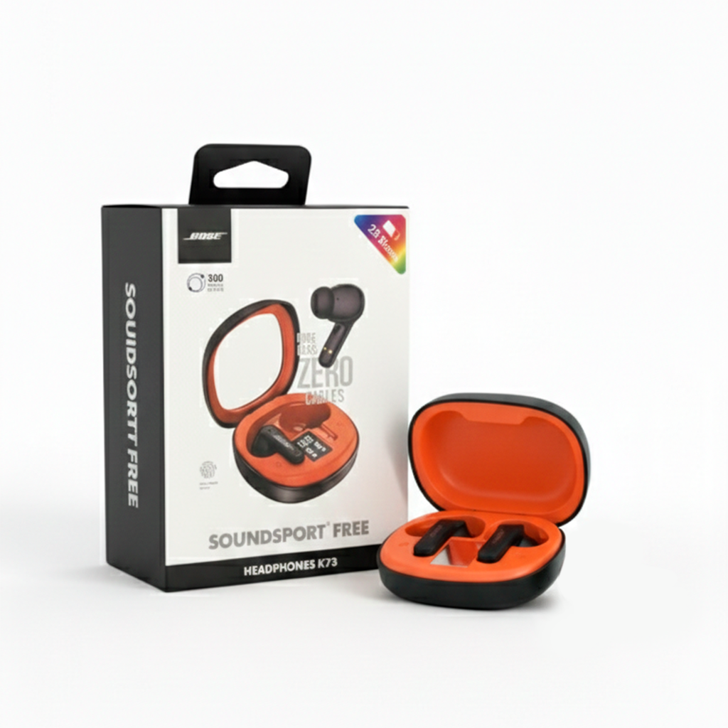 Audífonos Deportivos Bose K73 SoundSport Free - Pantalla Digital & Zero Cables