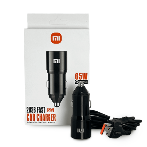 Cargador para Carro Xiaomi 65W con Puerto USB + Cable Micro USB