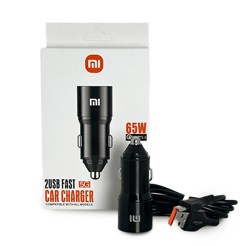 Cargador para Carro Xiaomi 65W con Puerto USB + Cable Micro USB
