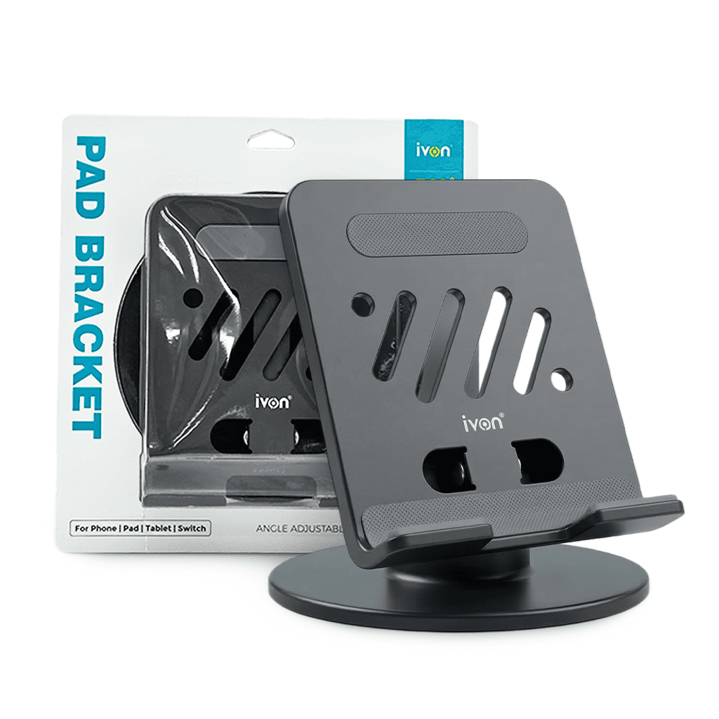 Soporte Metálico Plegable Ivón para Teléfono y Tablet (Modelo FC13)