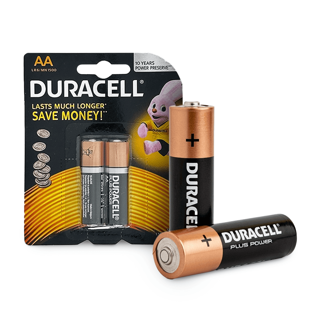 Batería Alcalina Duracell AA (Energía de Larga Duración)