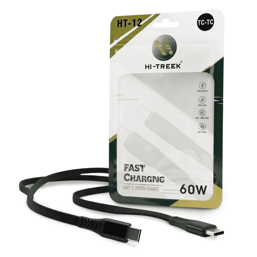Cable de Carga y Datos Hi-Treek HT-12 (Tipo-C a Tipo-C) 60W