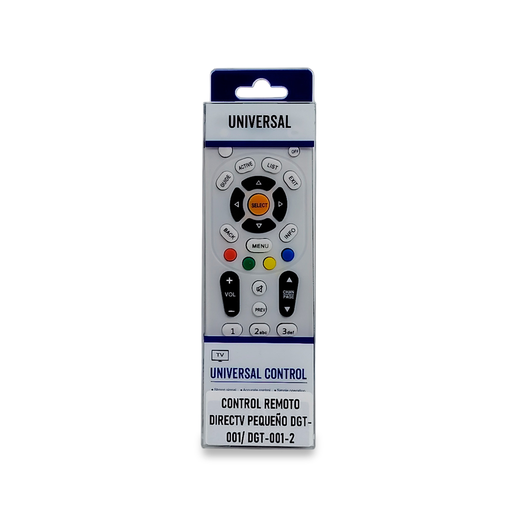 Control Remoto Universal para DirecTV Compacto - Modelos DGT-001 / DGT-001-2