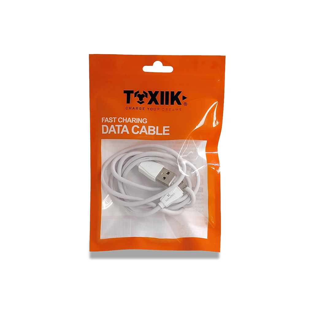 Cable de Carga Rápida Toxiik Micro USB (V8) | 1 Metro