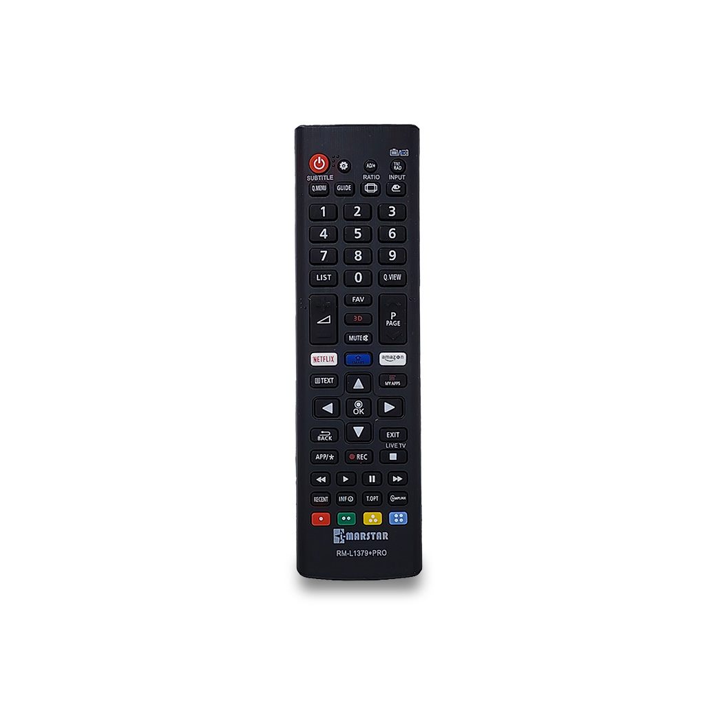 Control Remoto Universal Marstar RM-L1379+PRO | Especial para LG Smart TV | Acceso Directo Streaming