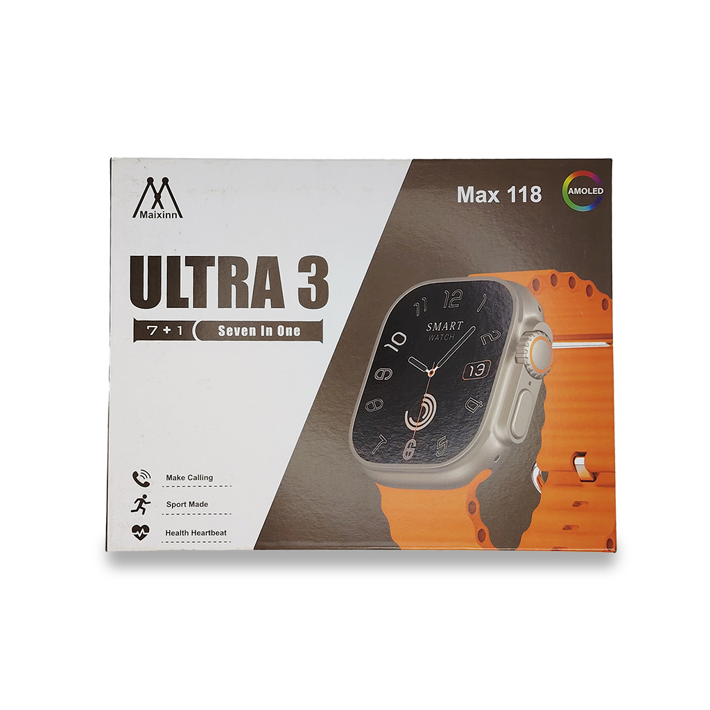 Smartwatch Maixinn Ultra 3 Max 118 | Pack 7 en 1 | Pantalla AMOLED Premium - Imagen 2