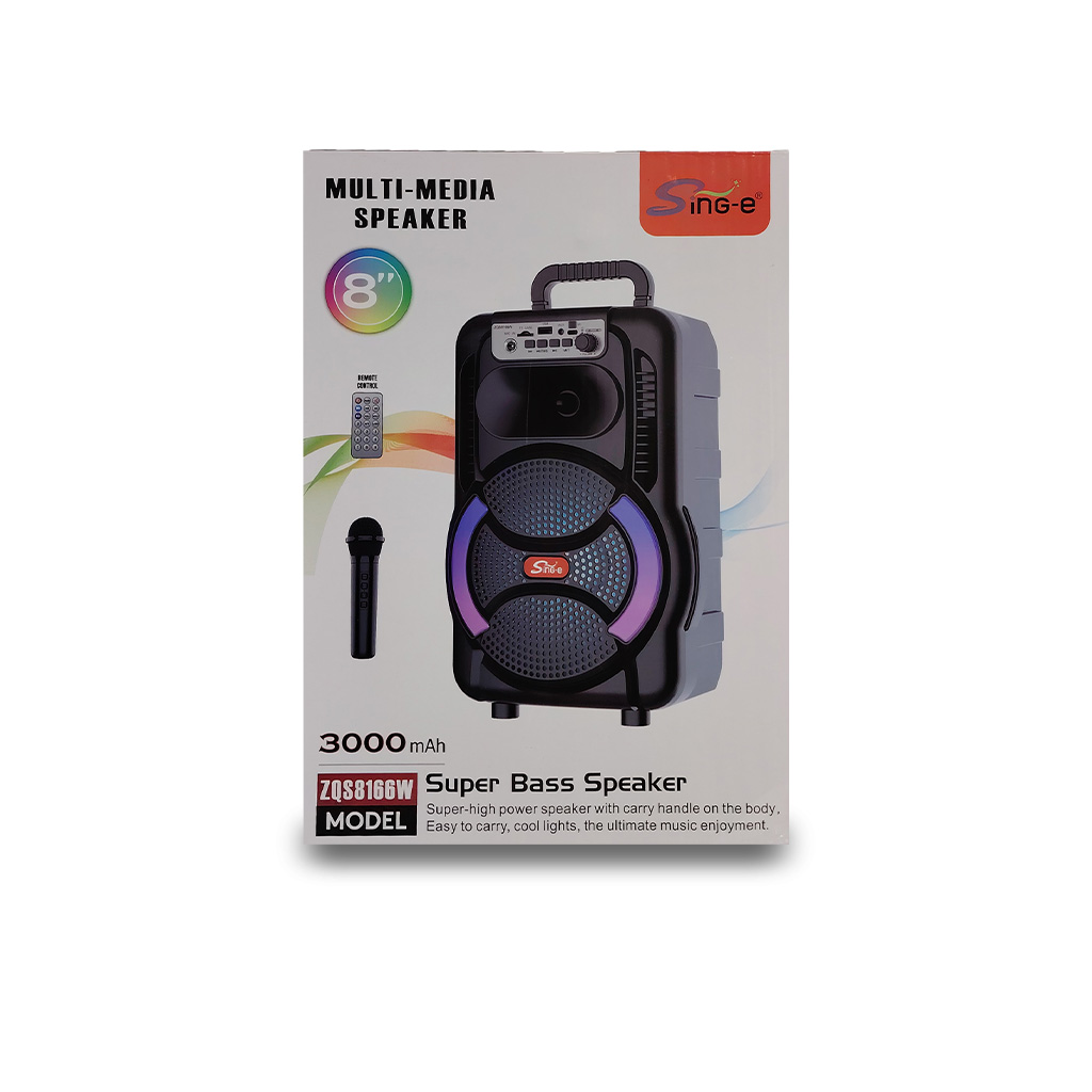Corneta Bluetooth Sing-e Zqs8166w 8 Pulgadas 3000mah Karaoke
