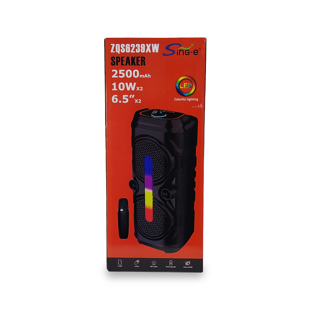Corneta Inalámbrica SING-E ZQS6239XW - Doble 6.5", 20W