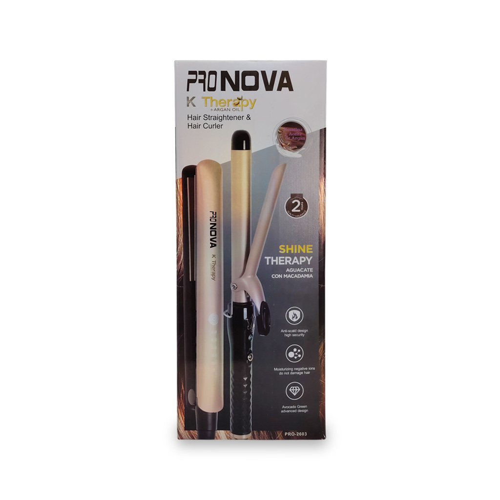 RIZADORA + PLANCHA PRO NOVA K THERAPY PRO-2603