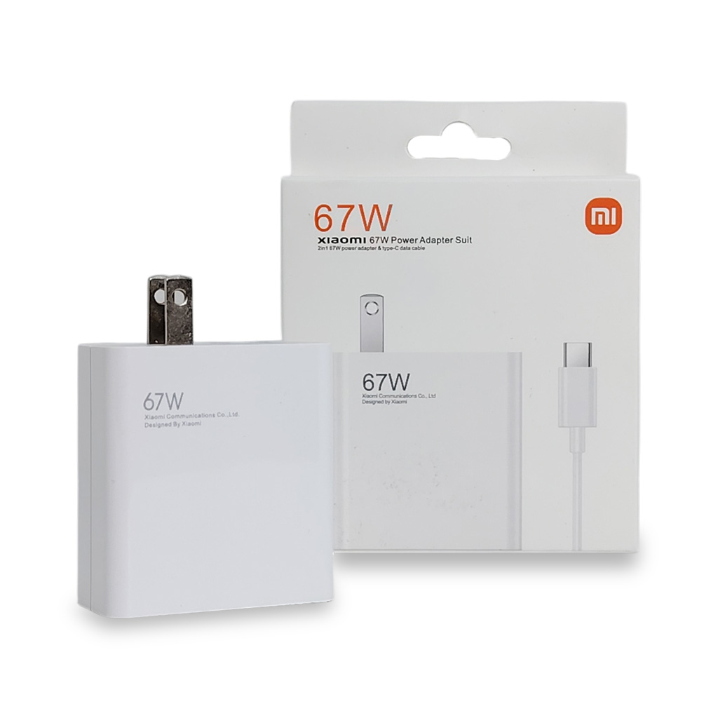 Cargador de Pared Xiaomi Mi Serie Turbo Charge Modelo MDY-13-EE 67W USB-A a Tipo C