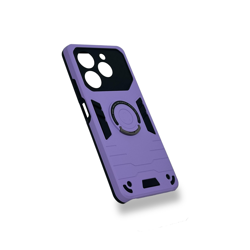 CASE UNICOLOR TRANSFORMER CON ARO MAGNET TECNO POVA 6 NEO