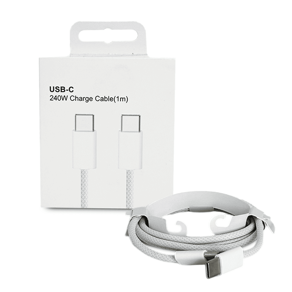 Cable de Carga USB-C a USB-C Apple (1m) - Carga Ultra Rápida de 240W con Diseño Trenzado