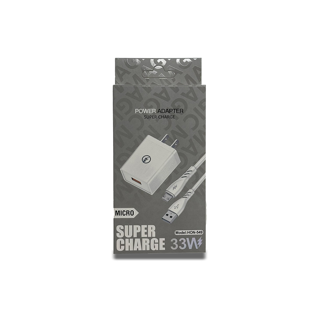 Cargador Honor HON-549 Super Charge 33W + Cable Micro USB