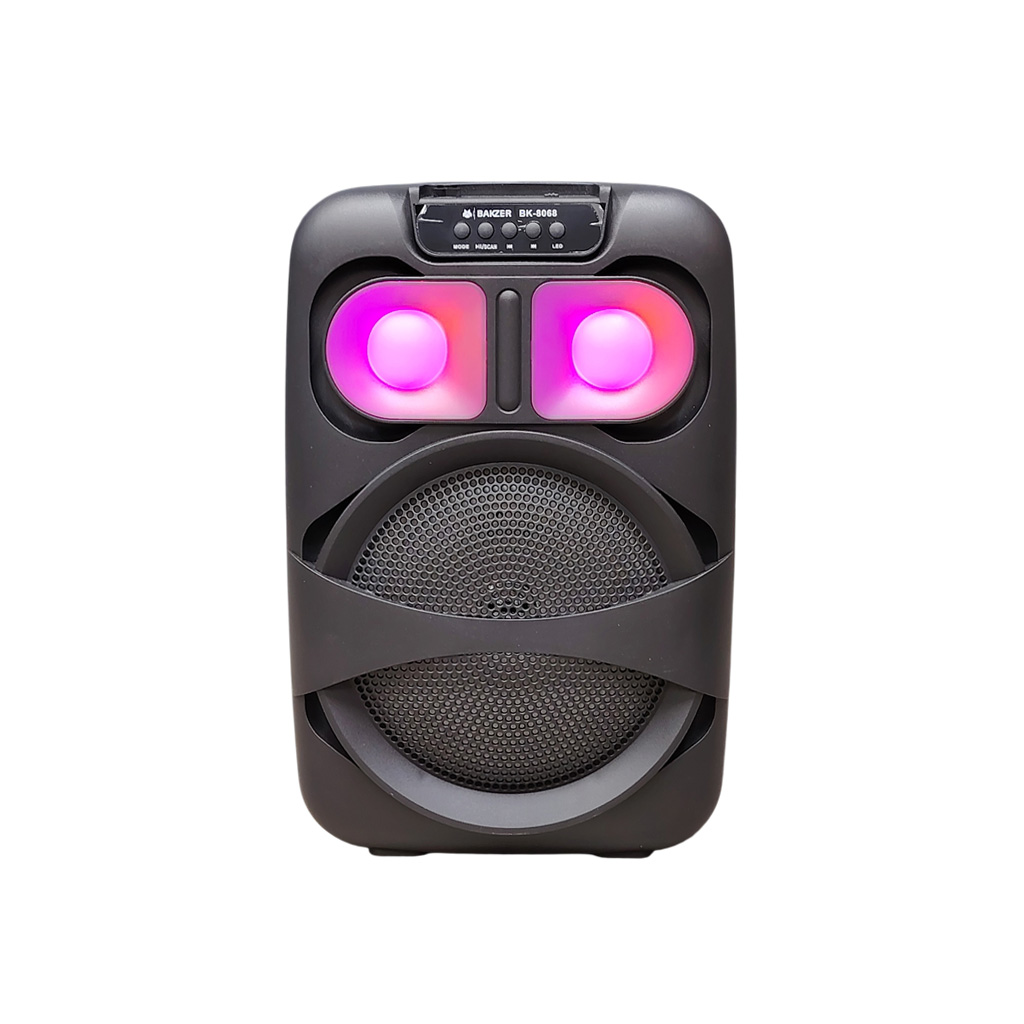 Corneta Inalámbrica Bakzer BK-8069 | Parlante Portátil de 8 Pulgadas | Sistema Super Bass