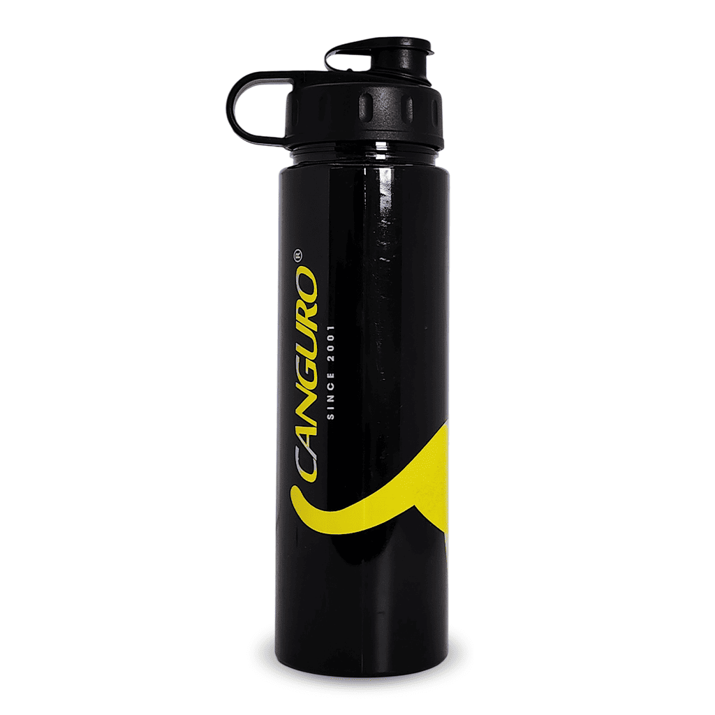 Termo Deportivo Canguro 700ml Negro | Tapa Macro con Boquilla de Seguridad
