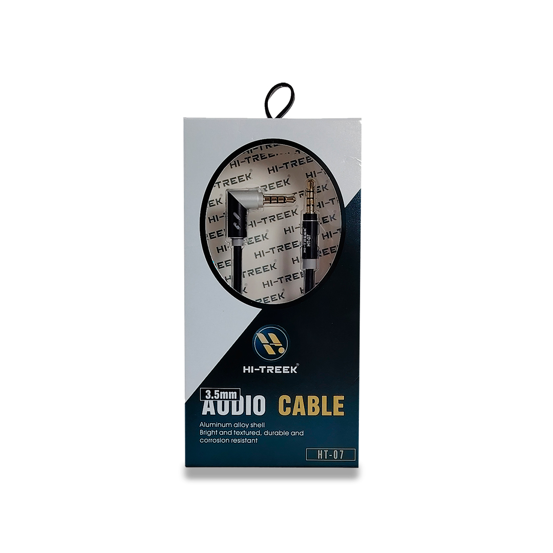 Cable Auxiliar de Audio Hi-Treek HT-07 | Conector 3.5mm a 3.5mm