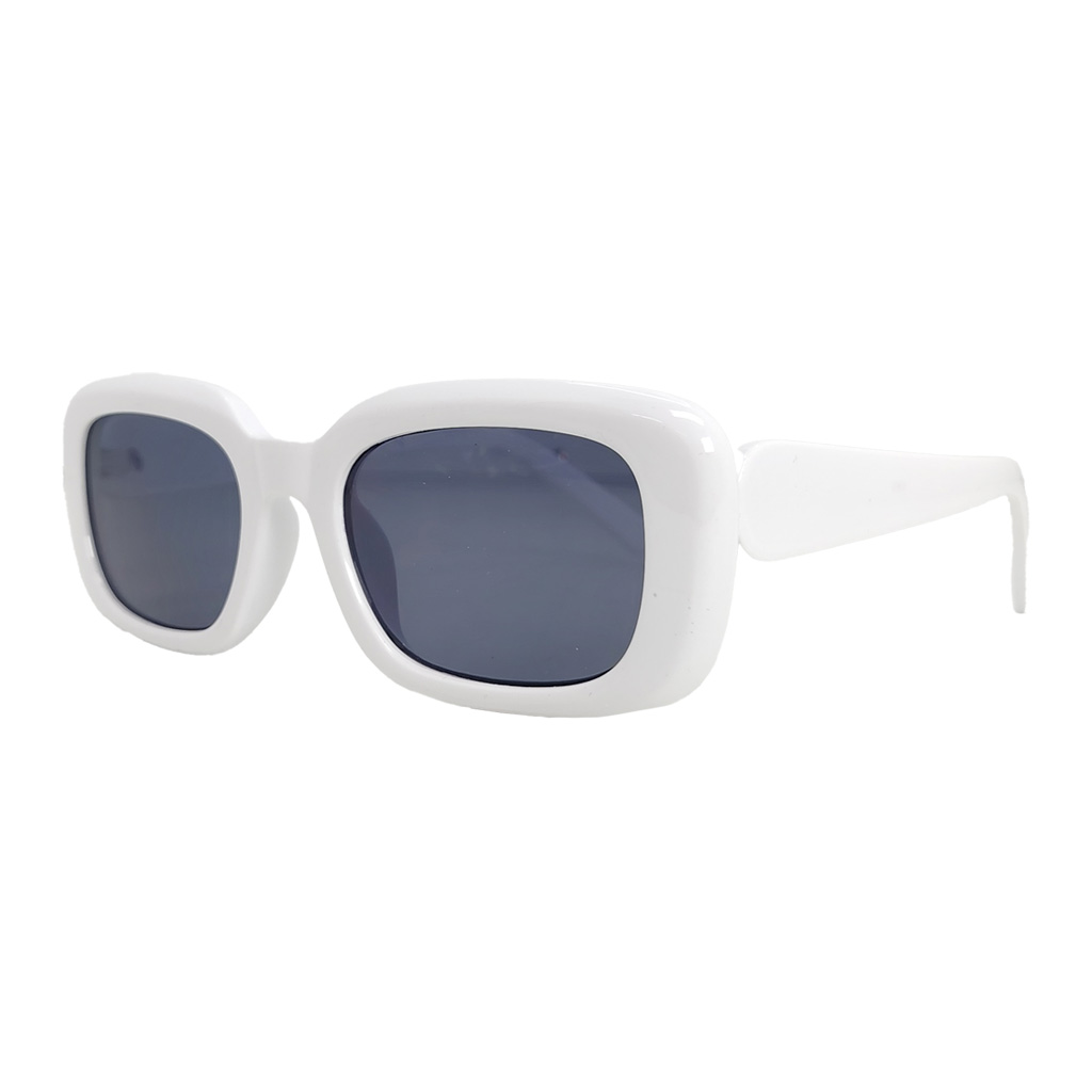 Lentes de Sol Toxiik ZN3783 | Diseño Rectangular Retro "Mod" | Montura en Blanca