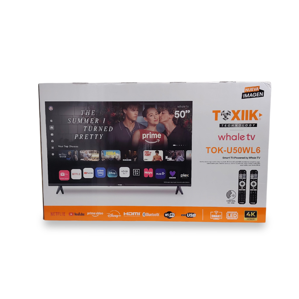 Smart TV Toxiik 50" 4K Ultra HD | Whale TV OS | Diseño Frameless | HDR y Control - Imagen 2