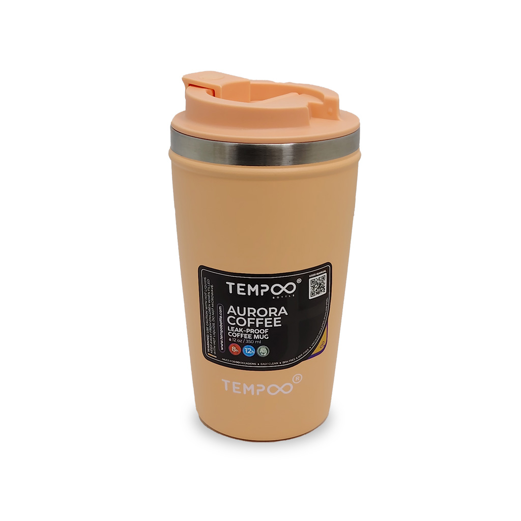 Termo Tempo Aurora Coffee | 12oz (350ml) | Taza de Viaje de Acero Inoxidable