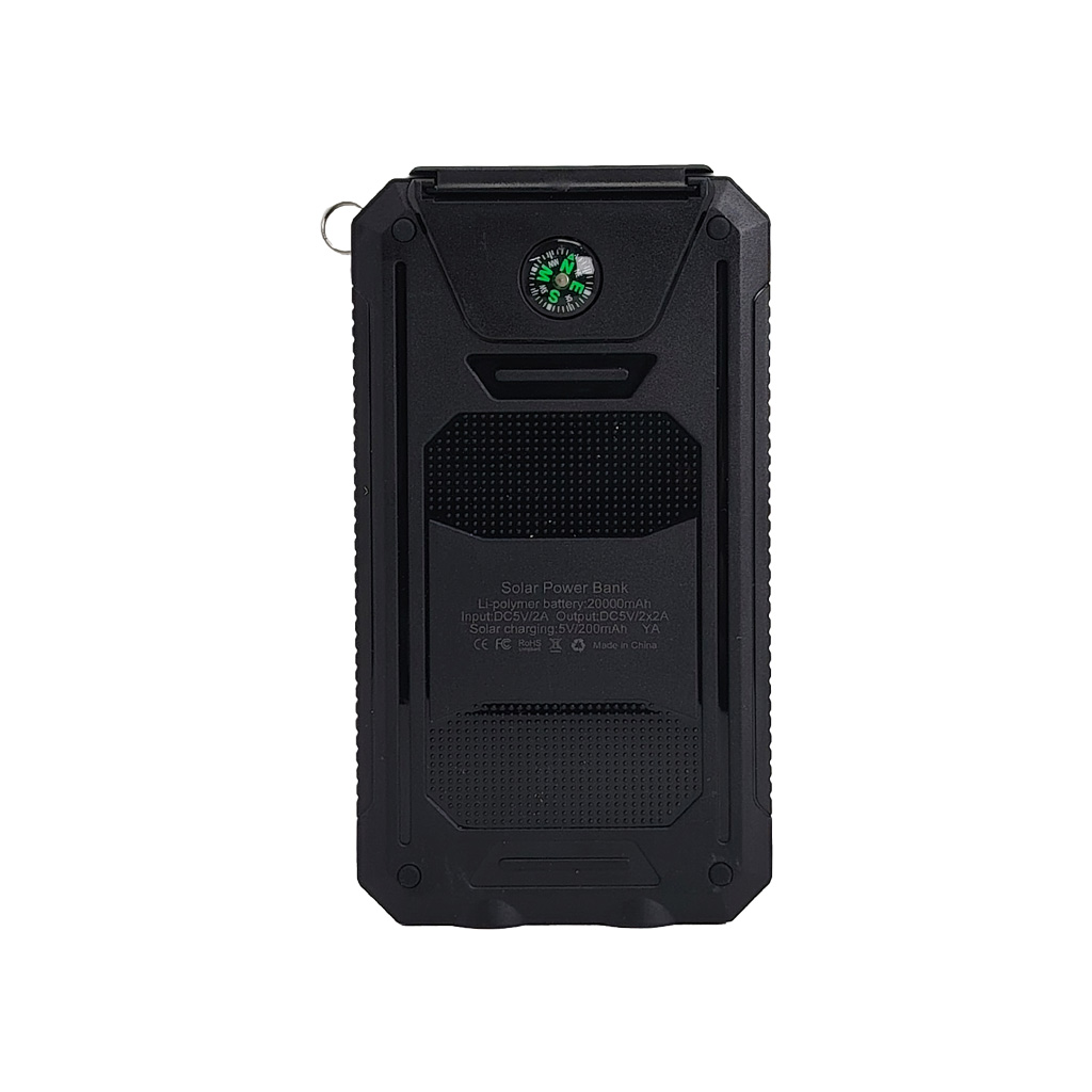 Power Bank Solar 20000 Mah Cargador Portatil Usb Tipo C
