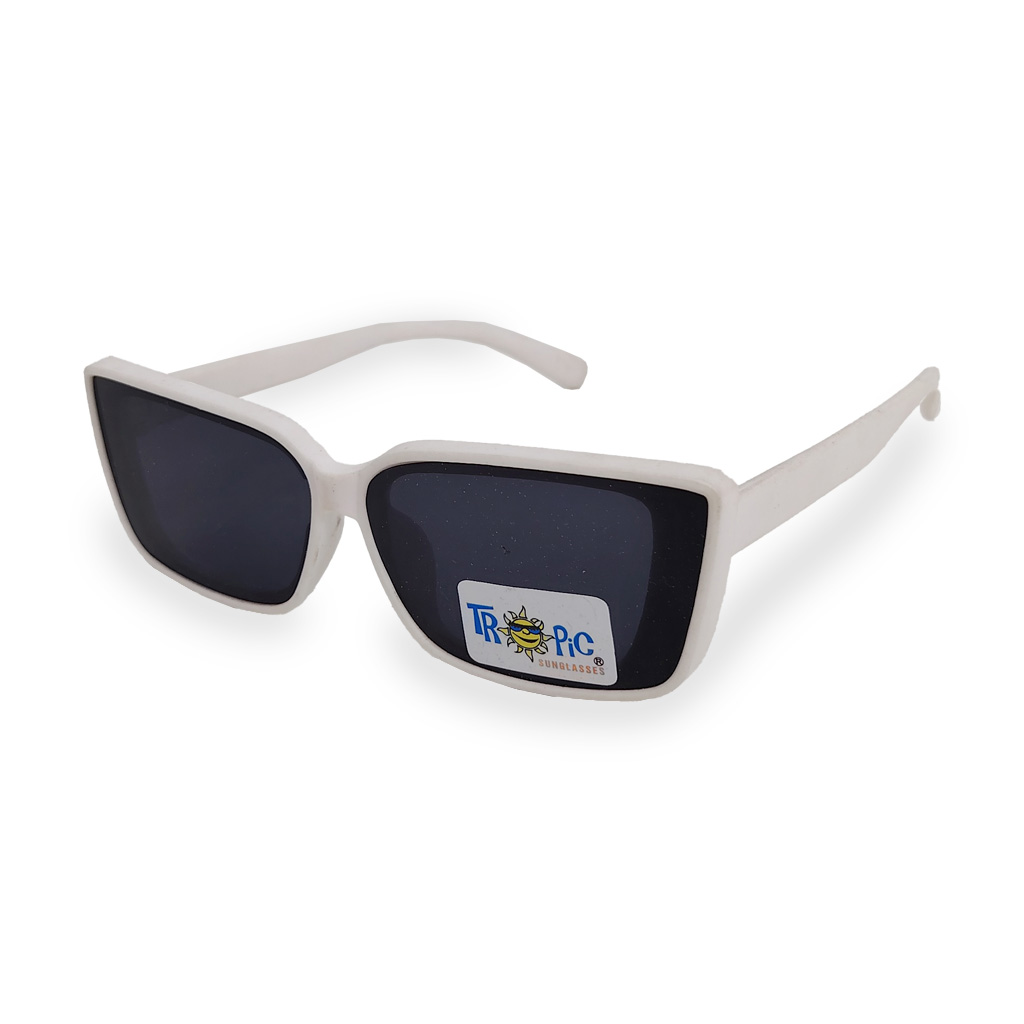 Lentes de Sol para Niños Tropic KBU-503LN | Diseño Square Moderno | Montura Blanca