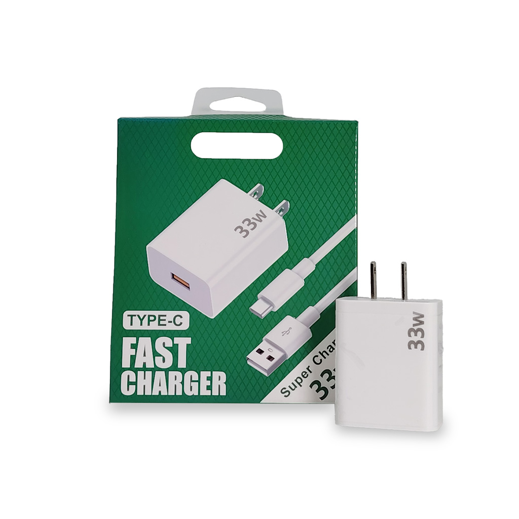 Cargador de Pared Oppo 33W Fast Charger | Modelo OP-429 | Salida USB-A a Tipo-C