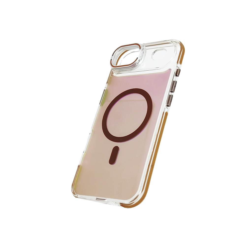 Forro iPhone 17 Air Transparente Tornasol Magnetico Bronce