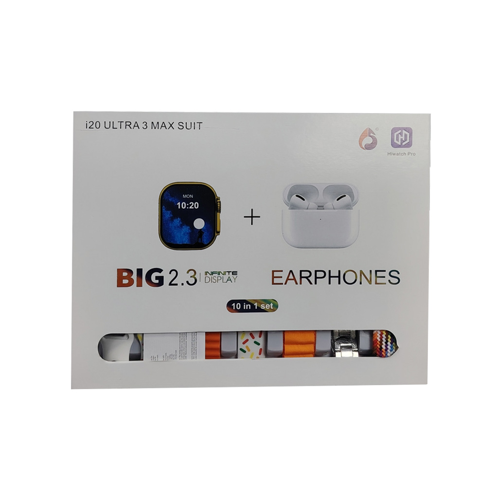 Kit Smartwatch i20 Ultra 3 Max Suit Hiwatch Pro - Imagen 2