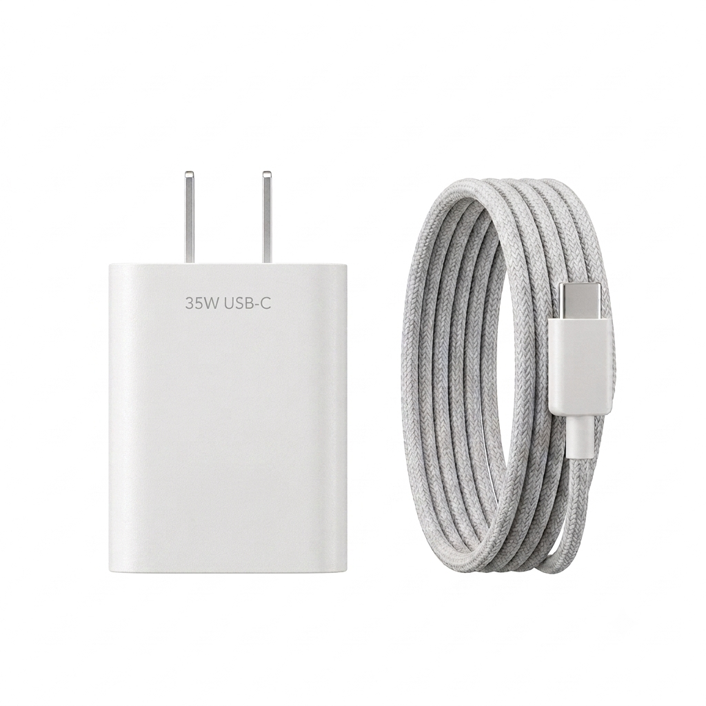 Cargador Apple de Carga Rápida de 35W | Cable USB-C a USB-C