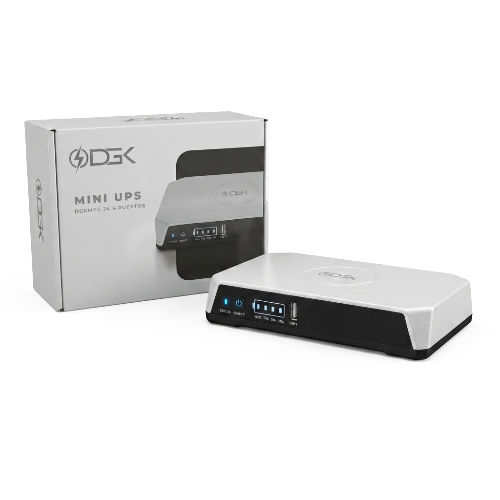 Mini UPS de Respaldo DGK DGKMP3-24 20,000mAh 36W | 4 Puertos (1USB + 3DC) - Imagen 2