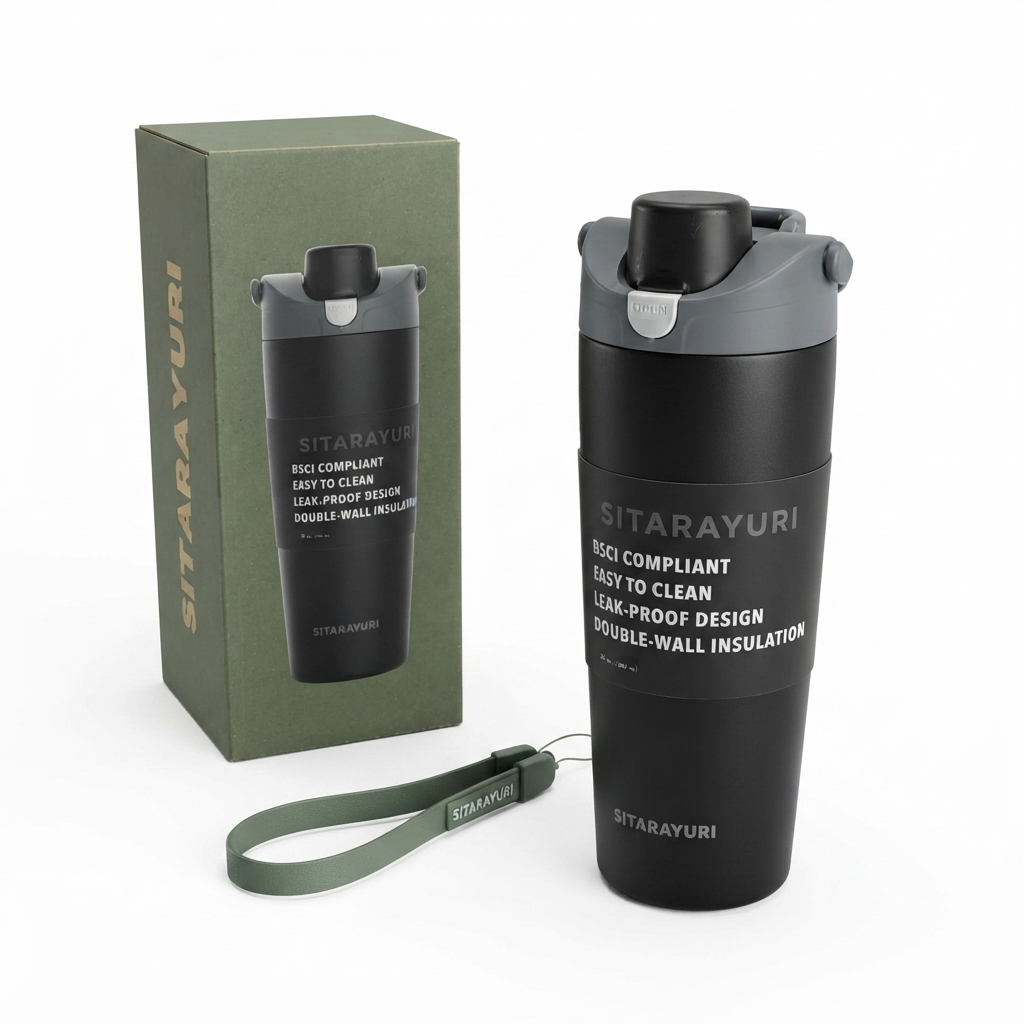Termo Térmico de Acero Inoxidable Sitarayuri de 900ml - Imagen 2