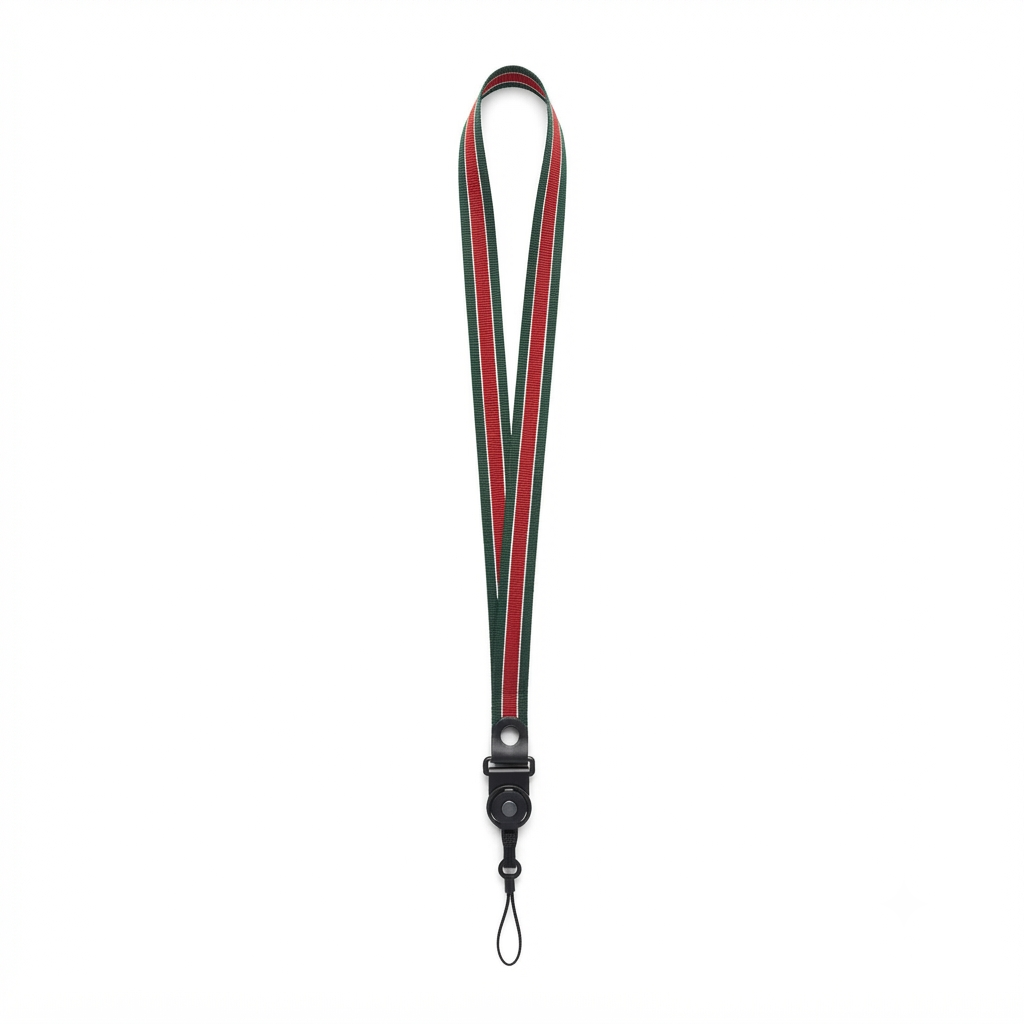 Cinta Lanyard Porta Credencial de Poliéster Bicolor Estilo Premium