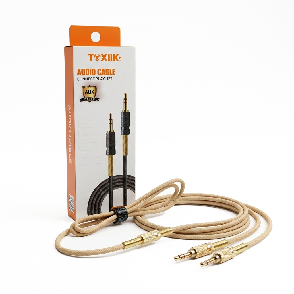 Cable de Audio Auxiliar Toxiik Technology (TOK AUX03) | 1.5 Metros - Imagen 2
