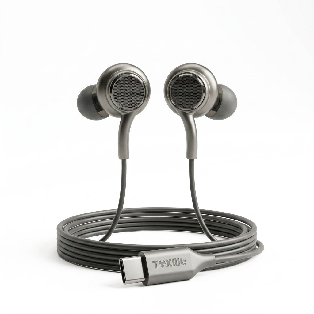Auriculares In-Ear Toxiik Technology (TOK-E01) | Conector USB Tipo-C
