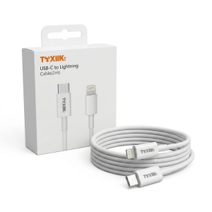 Cable de Carga Rápida PD Toxiik USB-C a Lightning | 2 Metros