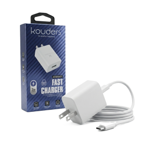 Cargador de Carga Rápida Kouders (KOD-1001) 3A | Cable USB-A a USB Tipo-C