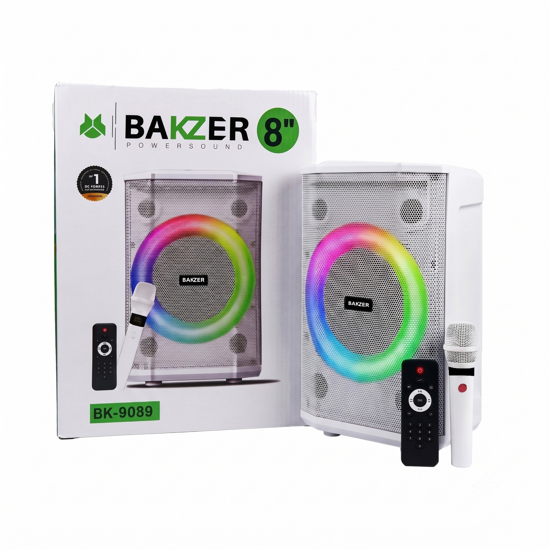 Corneta Inalámbrica Portátil Bakzer | Woofer de 8", Potencia 10W - Imagen 2