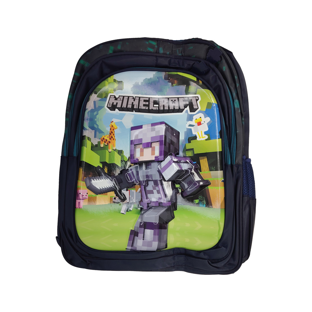 Bolso Infantil Minecraft 6543 | Frente 3D