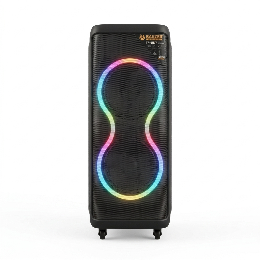 Corneta Inalámbrica Bakzer Golden Edition | Doble Subwoofer de 10"