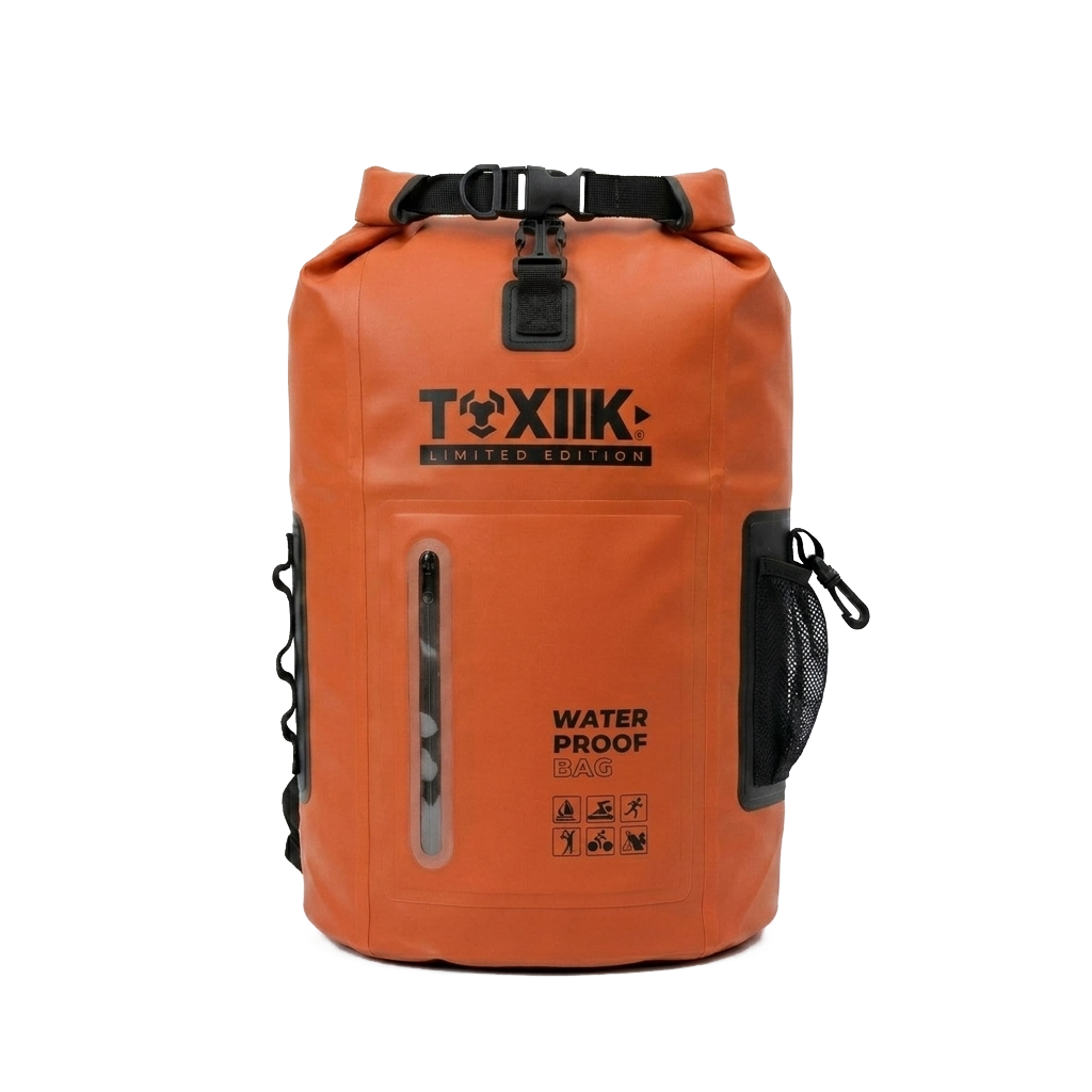 Bolso Impermeable Toxiik | 25 Litros, Cierre Enrollable Anti-Filtraciones - Imagen 3