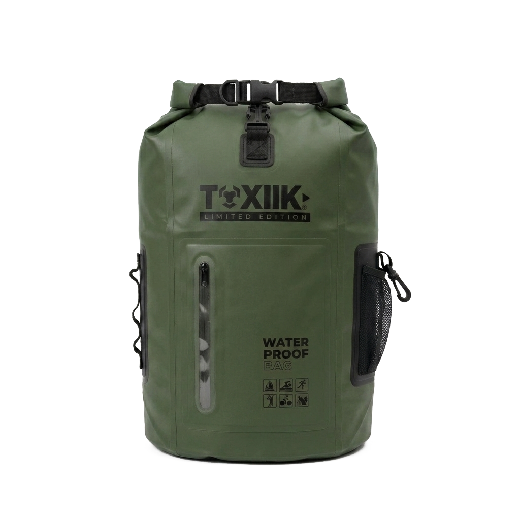 Bolso Impermeable Toxiik | 25 Litros, Cierre Enrollable Anti-Filtraciones - Imagen 5