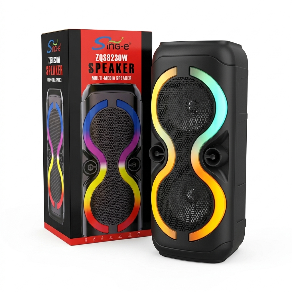 Corneta Inalámbrica Bluetooth Sing-E | Doble Woofer de 8", 20W - Imagen 2