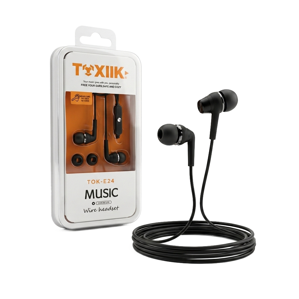 Auriculares In-Ear con Cable Toxiik TOK-E24 | Conector Jack 3.5mm - Imagen 2